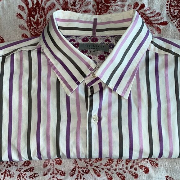 ❤️Ted Baker Men’s Dress Shirt Size 6 - Picture 1 of 9